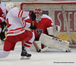 Test: AUT U20 - POL U20 Albert Schultz-Eishalle Patryk Krezolek #9, Jakob Holzer #25 ©Puckfans.at/Andreas Robanser