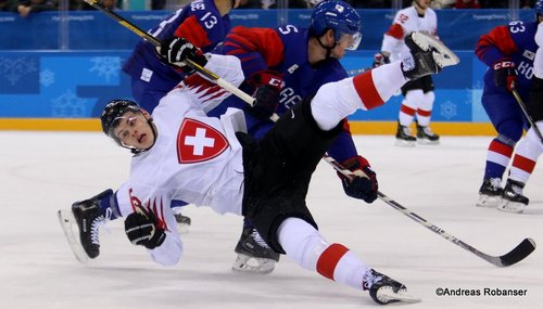 Olympic Winter Games Pyeongchang 2018 Men's: COR - SUI Gregory Hofmann #15 Gangneung Hockey Centre ©Andreas Robanser