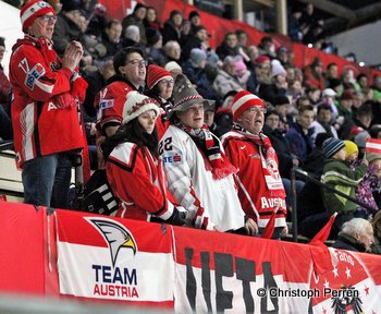 Lucerne Cup 2018 AUT - SVK Fans © Christoph Perren